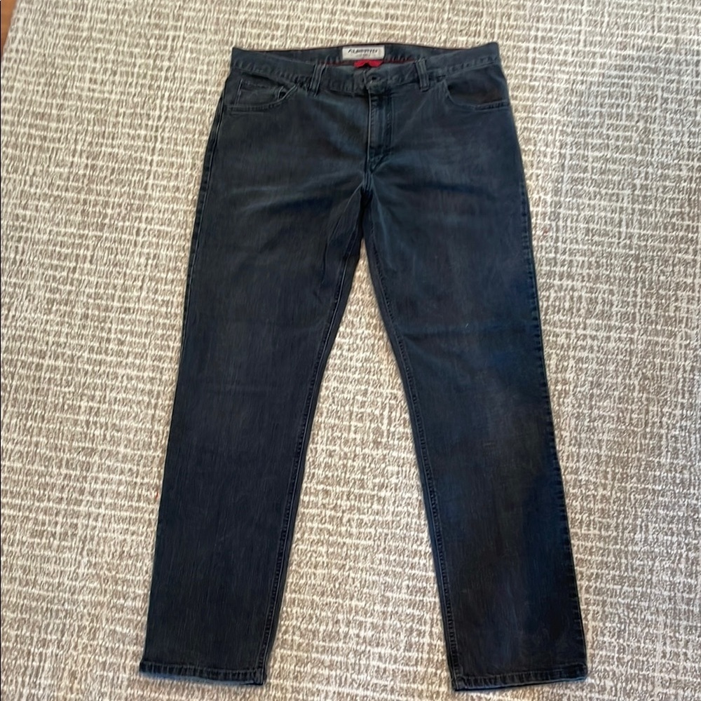 Men’s AUTHENTIC ALBERTO Black Stonewashed Modern Fit Jeans 38x34